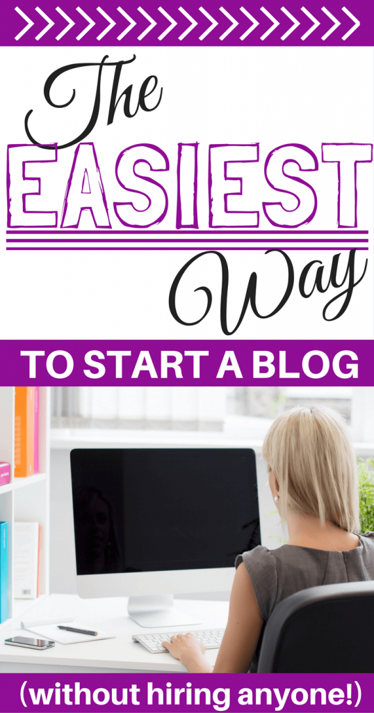 easiest way to start a blog